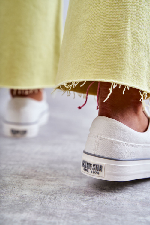 Dámske materiálne tenisky Veľká hviezda KK274017 biela