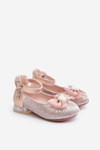 Dětské baletky S mašlí Růžové Nanthea