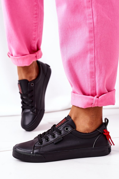 Dámske kožené tenisky Big Star GG274161 čierna