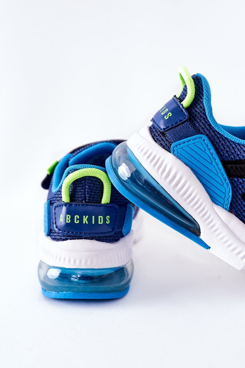 Dětské Sportovní Boty Na Suchý Zip ABCKIDS Modré-černé