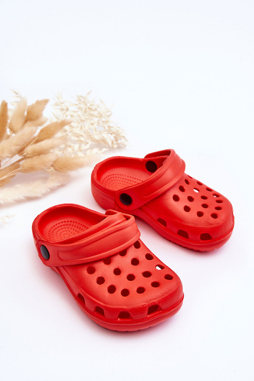 Dětská pěna Crocs Slides Červené Percy