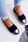 Espadrilles Dámska čierna platforma Ringer