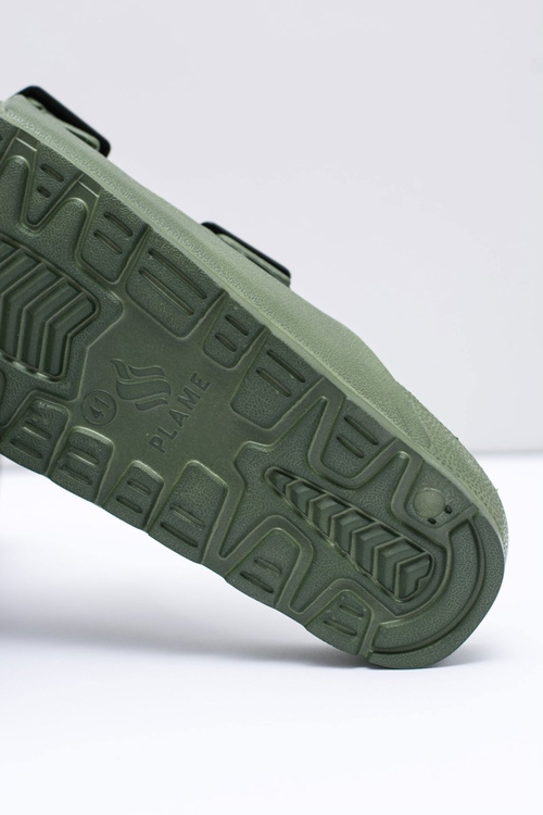 Pánske olivové záhradné svetlo flip -flops