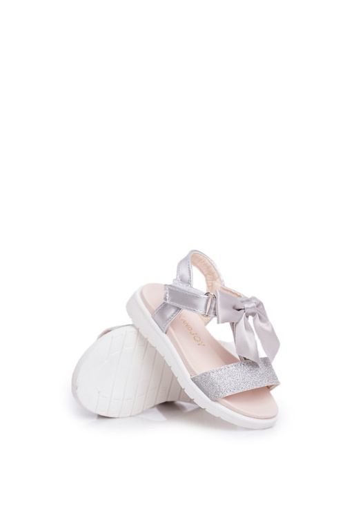 Detské suchý sandál pre dievča striebornú Bella