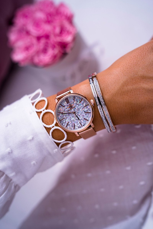 Dámske hodinky Michael John Pink Gold