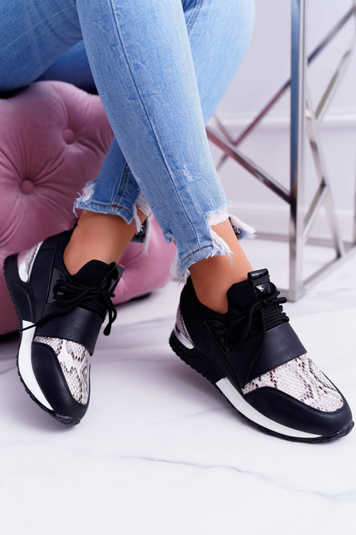 Sportovní dámské černé boty Snake Elanco