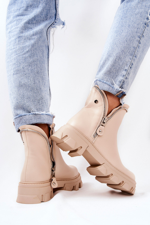 Deborah Beige Deborah kožené topánky