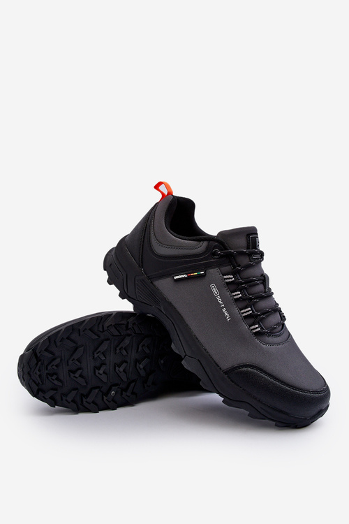 Šedé pánske turistické topánky McBraun