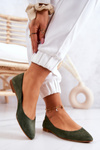 Dámské semišove baleríny Maciejka 04100-45 Khaki