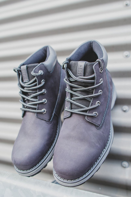 Big Star Black EE174228 Kožené topánky