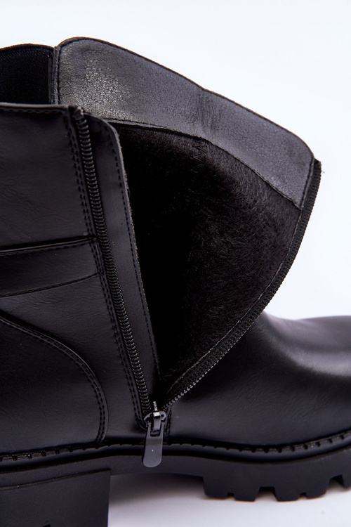 Dámske kožené topánky, dámske čierne elfovia