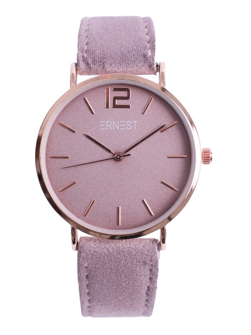 Dámské Hodinky Ernest Manon Suede Purple Gold