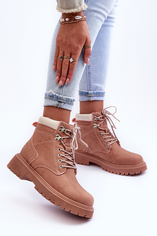 Dámske kožené izolované ružové póly