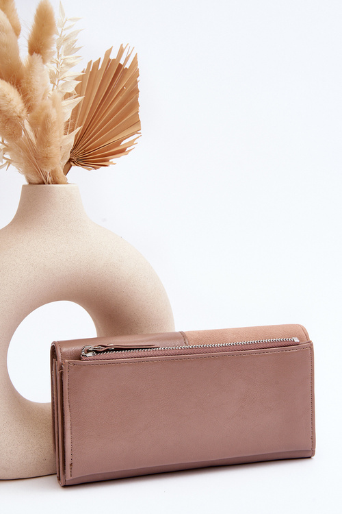 Dámská peněženka se zapínáním na magnet barvě béžová Harmale