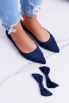 Lu Boo Navy Ballerinas Moments s odnímateľným lukom