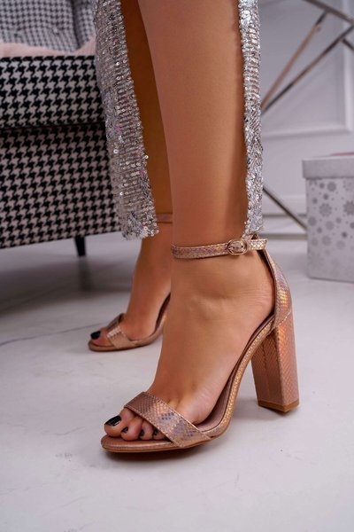 Dámske sandále na post Iridescent Champagne Bipper