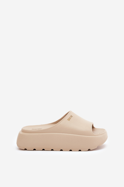 Dámske Pěnové Sandále Na Platforme Big Star RR274A569 Béžové