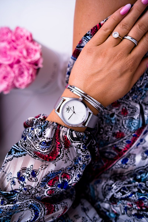 Dámské Hodinky Michael John stříbrné Armedana