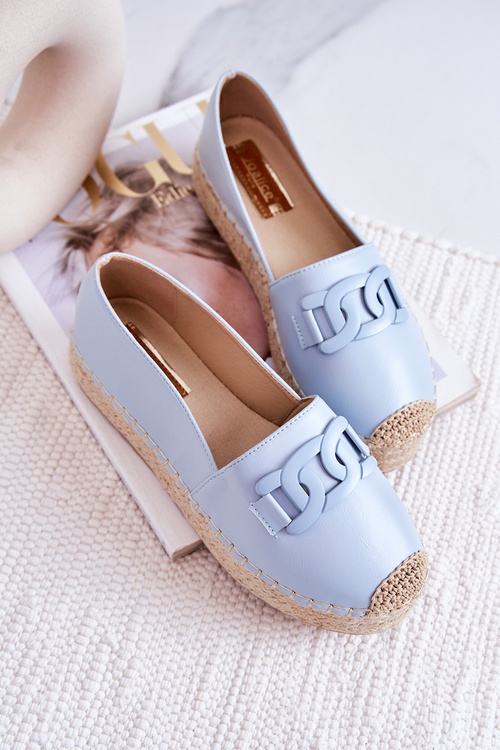 Klasické espadrilles na platforme Blue Julianne