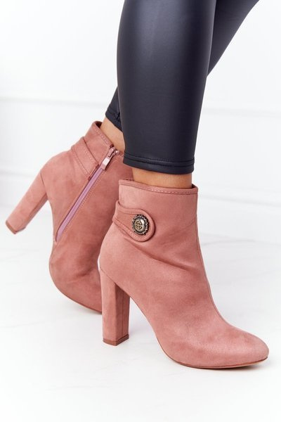 Klasické Boty Na Soupku Lu Boo Růžové