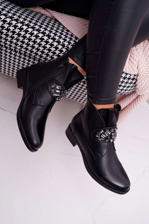 Dámské Kotníkové Boty černé Somingo