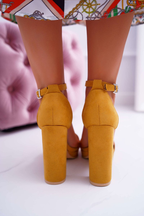 Ženské žlté sandále na platforme Debora Post