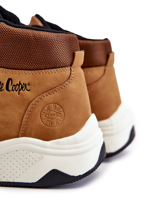 Pánské teplé trekové boty Lee Cooper LCJ-22-31-1452 Velbloud