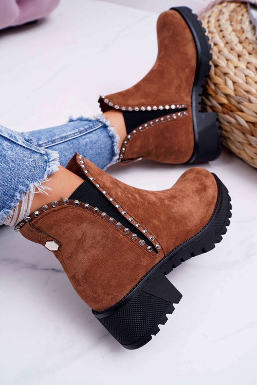 Dámske topánky Camel Sissy Jodhpur s kubickými zirkónmi