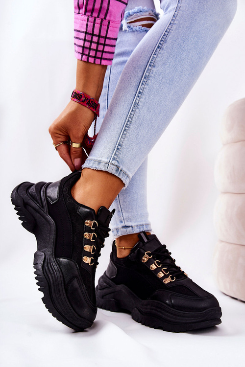 Športové topánky na platforme Black Flynn