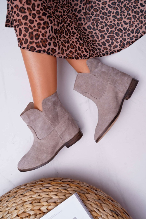 Dámské Kotníkové Boty Cappuccino Světlé Nicole 2419