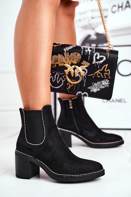 Dámske vysoké podpätky čierne, dovoľte mi