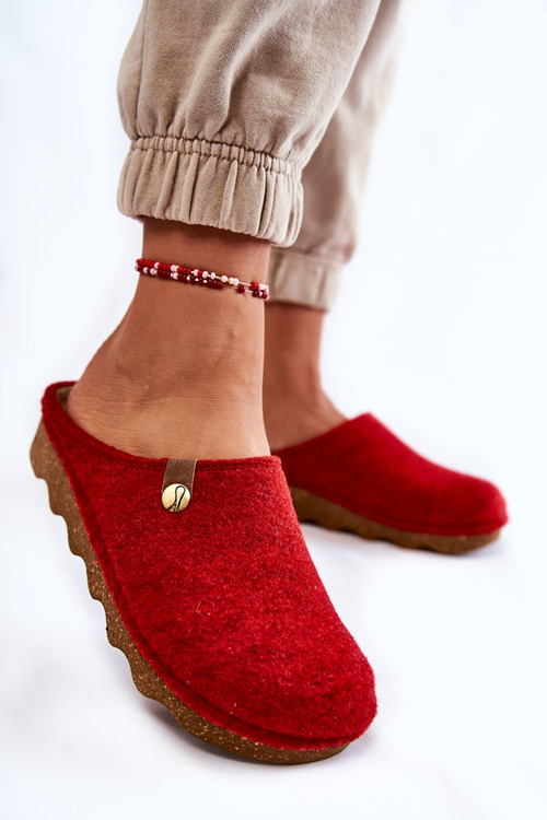 Domáce preventívne žabky Papci Inblu DK-08-075 Červené