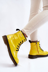 Dámské Lakované boty zateplené GOE II2N404 Žlutá