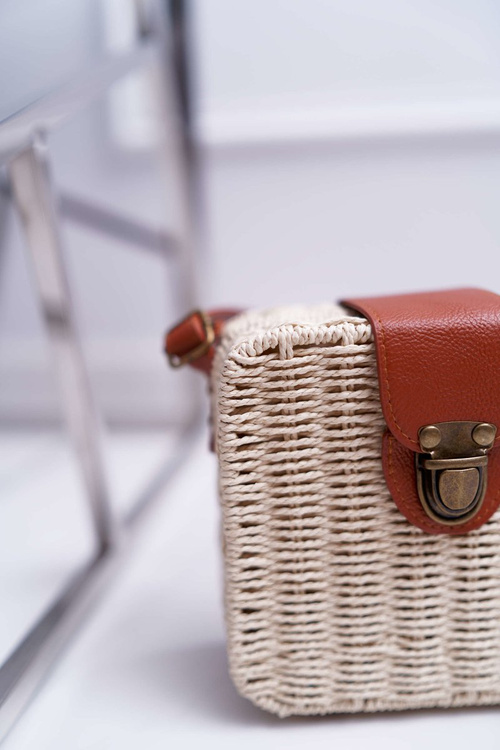 Pletena kabelka Ellisa Béžová