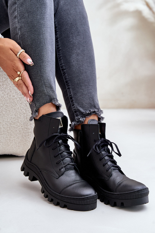 Zazoo 2831 Dámske Topánky Z Prírodnej Kože Čierne