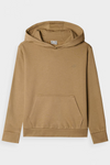 Dievčenská Nezipsová Mikina S Kapucňou Hladká Béžová 4F 4FJWMM00TSWSF1316-83S