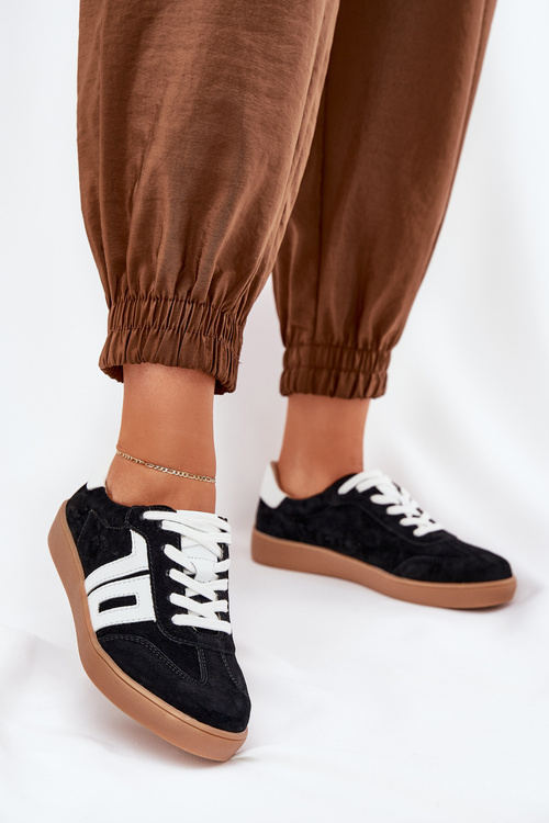 Tenisky Sportovní Obuv Semišová Vinceza 79517 Černé