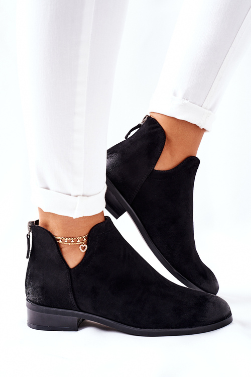 Ženské semišové topánky izolované čierna joaliene