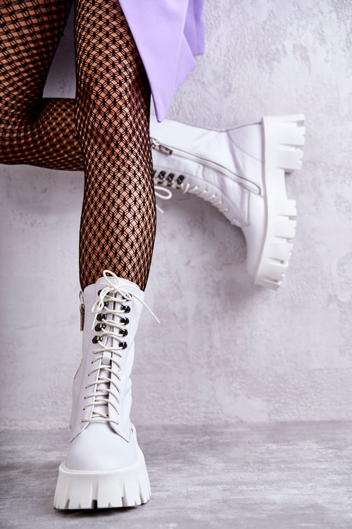 Goe KK2N4012 biele kožené topánky