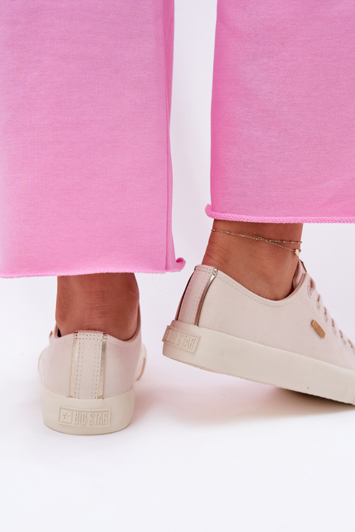 Dámske Tkaninové Tenisky Big Star RR274768 Béžové