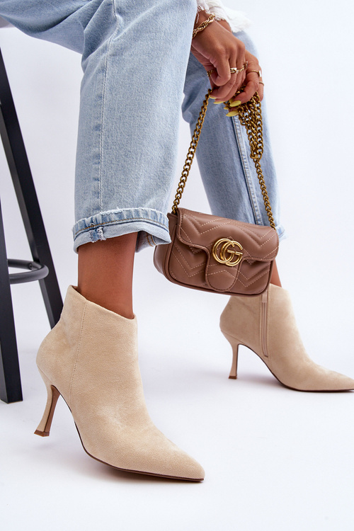 Ženské semišové topánky na svetlo Merisa Svetlo žobráka