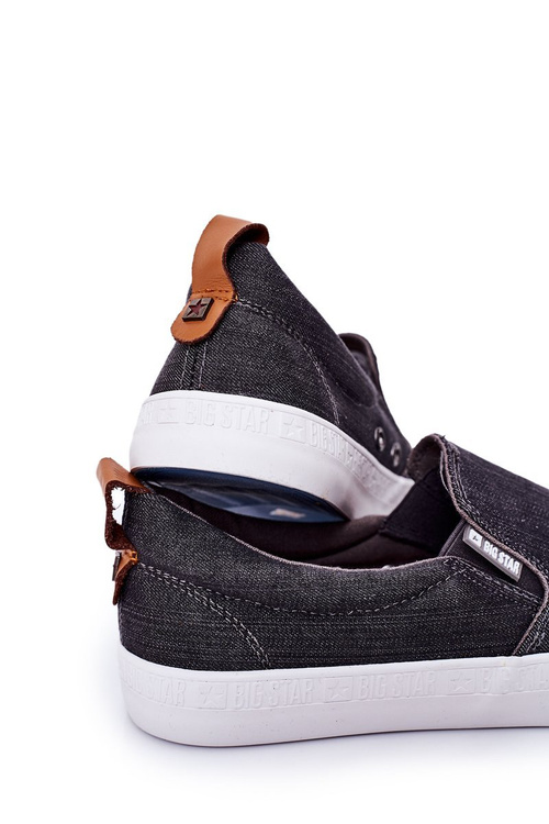 Pánské Tenisky Slip-On Big Star DD174162 Šedé