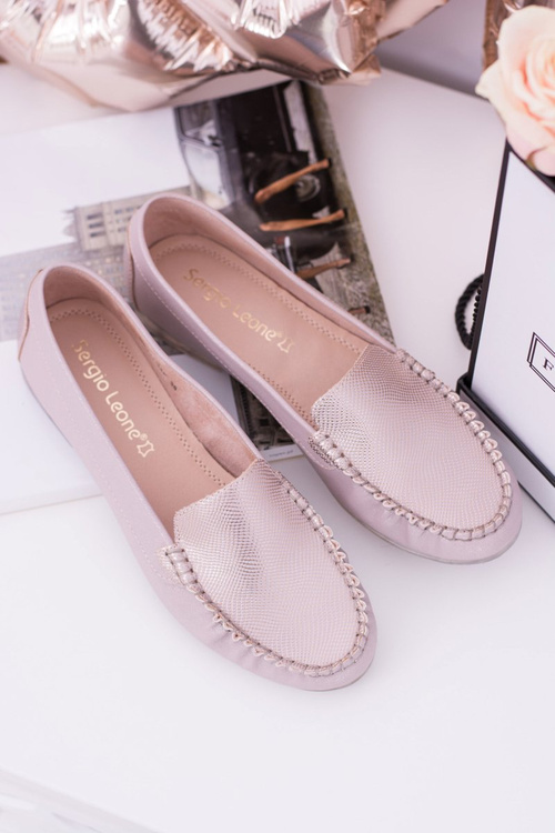 Sergio Leone Mokasíny Ženy růžové Irmany