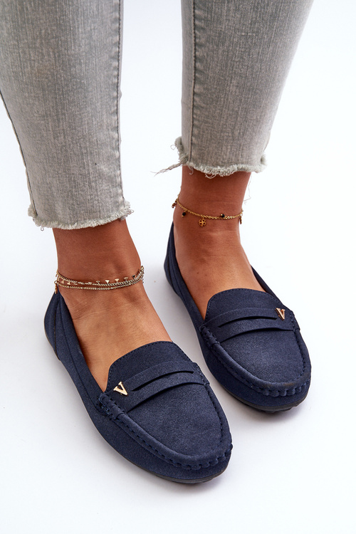 Klasické dámské mokasíny modré Iramarie