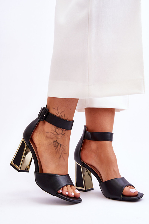 Elegantní sandály na vysokém podpatku Černé Sorel