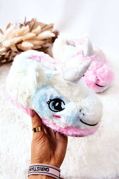 Nazouvací Detske' pantofle Unicorn Pestrobarevné