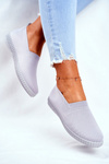 Dámské Tenisky Slip-on Šedé Grigio