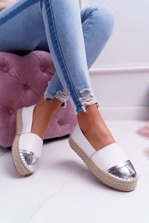 Dámské Espadrilky bílé plošina Ringer