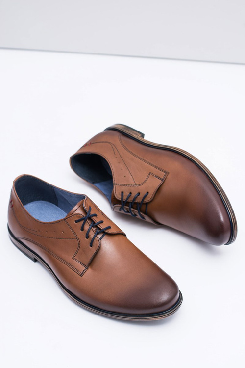 Nikopol hnedá kožená muži James topánky