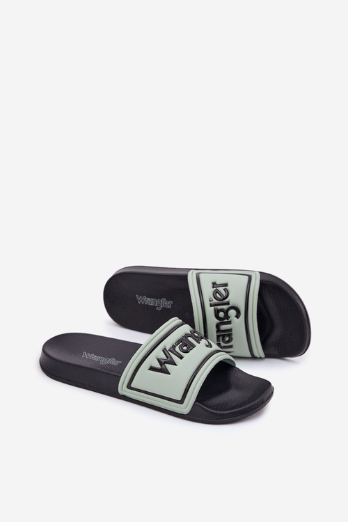 Pánské Pantofle WRANGLER AVERELL SLIDER MEN LOW 20251042.52D Světle Zelené